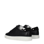 Black Leather Low Top Sneakers Jimmy Choo