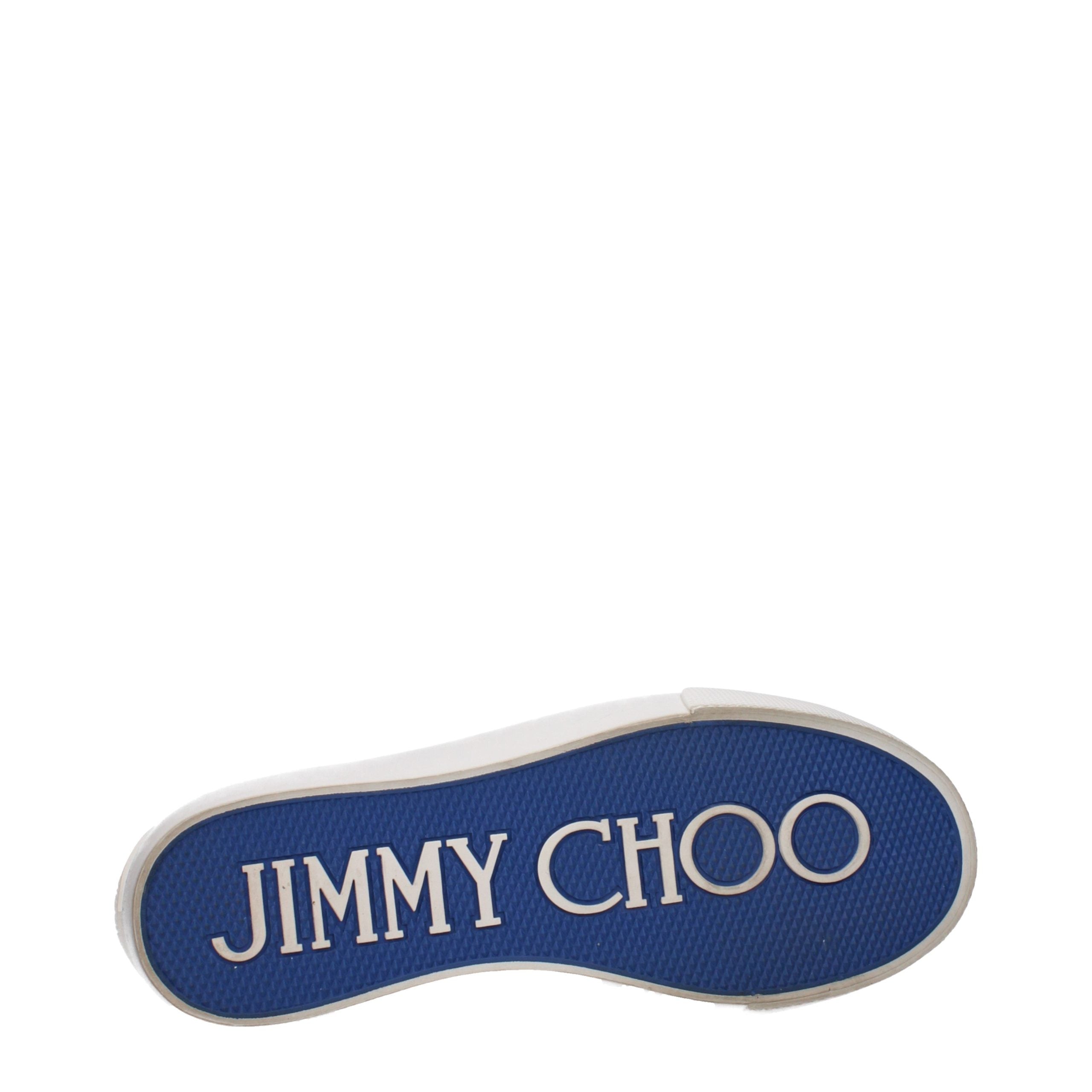 Blue Fabric Low Top Sneakers Jimmy Choo