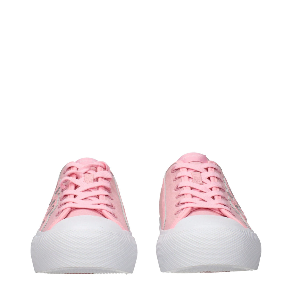 Pink Fabric Low Top Sneakers Jimmy Choo