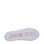 Pink Fabric Low Top Sneakers Jimmy Choo