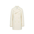 White Wool Coat Prada