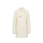 White Wool Coat Prada