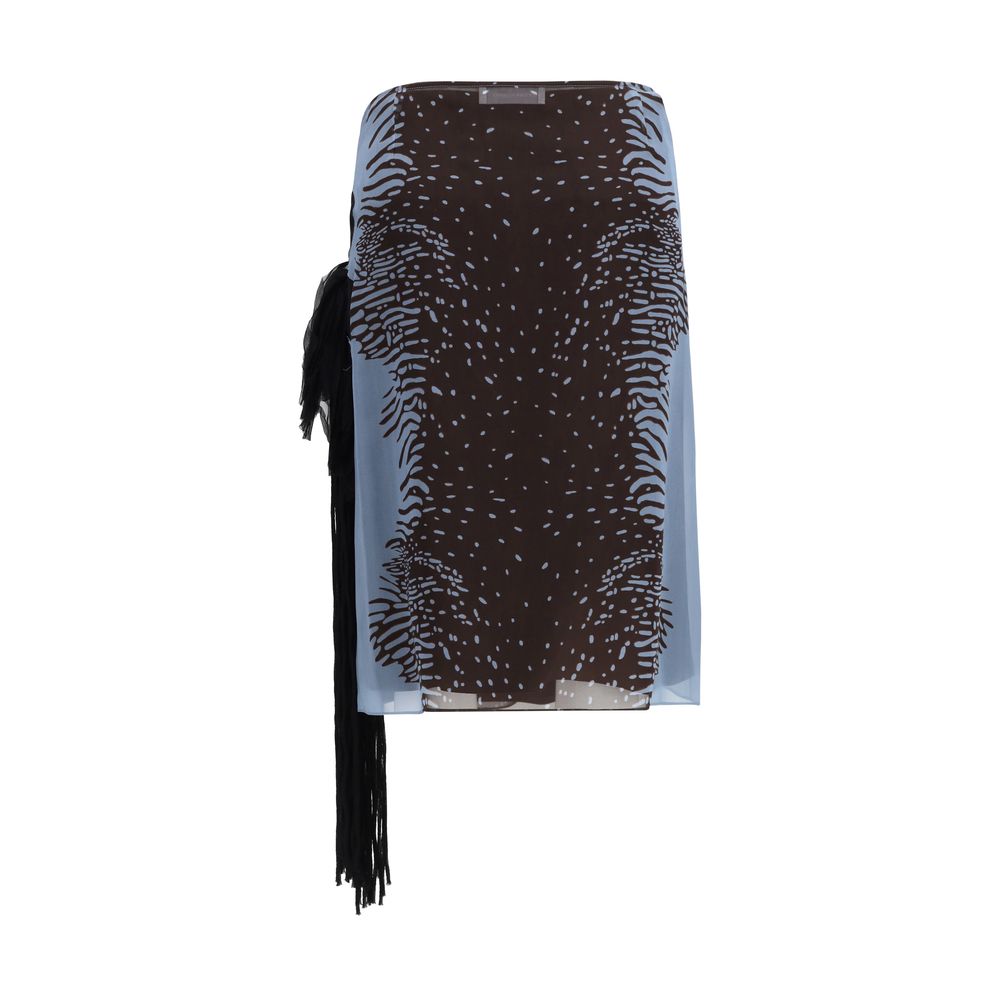 Multicolor Silk Skirt Ferragamo
