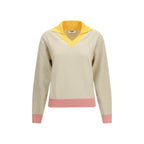 Beige Cotton Sweatshirt Fendi