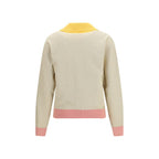 Beige Cotton Sweatshirt Fendi