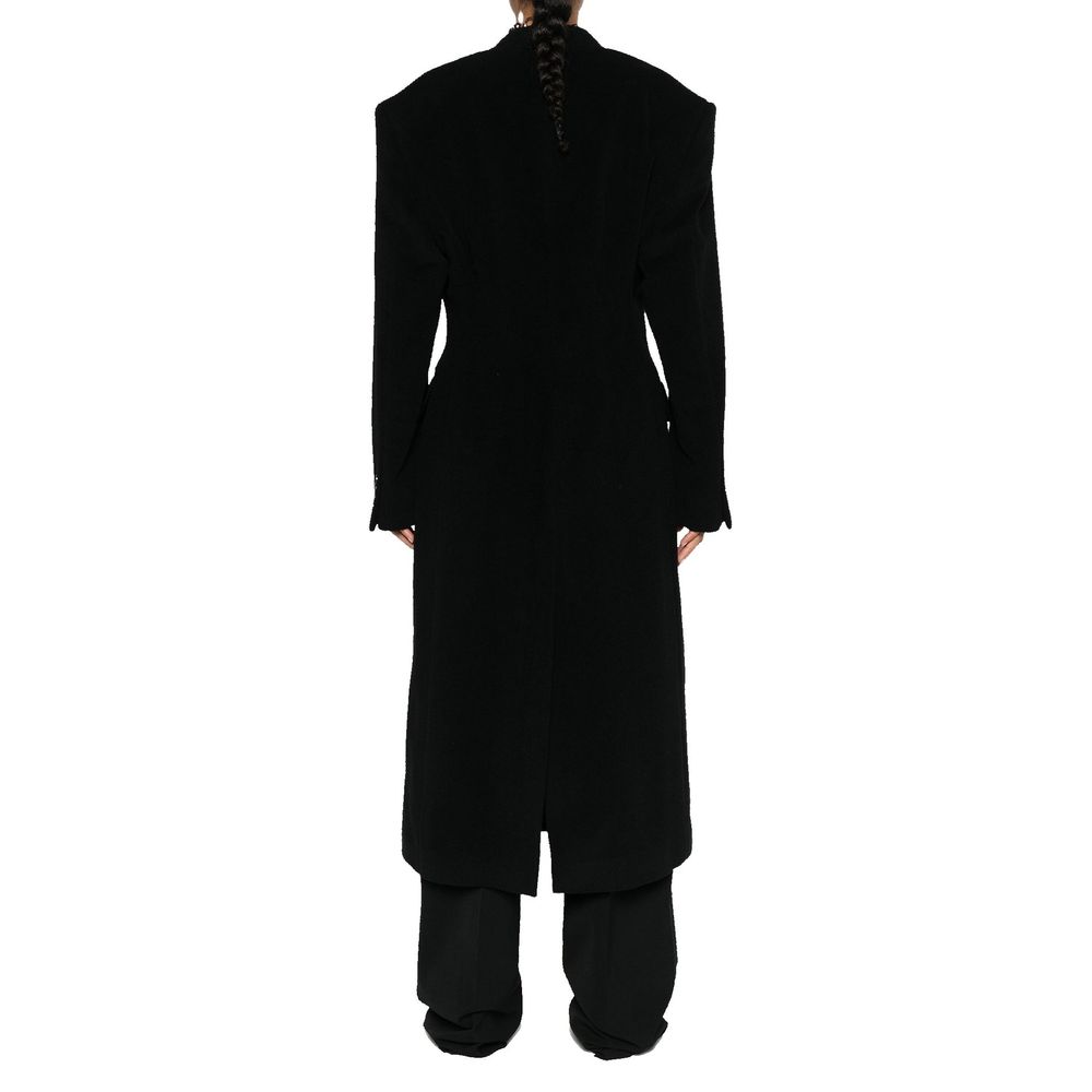 Black Cashmere Coat Balenciaga