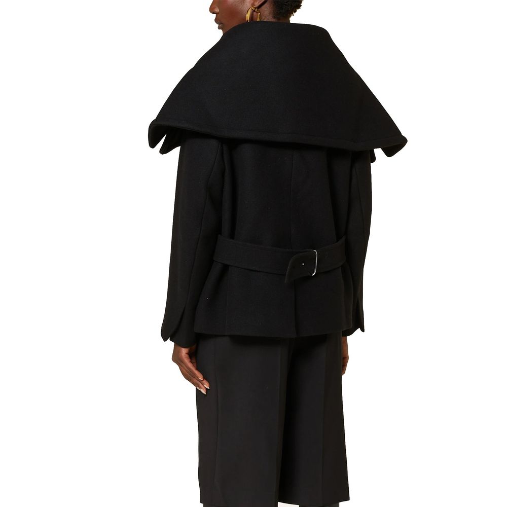 Black Virgin Wool Coat Jacquemus