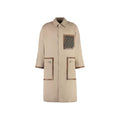Beige Cotton Coat Fendi