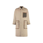Beige Cotton Coat Fendi