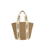Beige Raffia Shoulder Bag Chloé