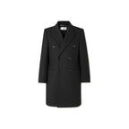 Black Wool Coat Saint Laurent