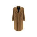 Brown Wool Coat Saint Laurent