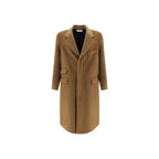 Brown Wool Coat Saint Laurent