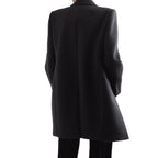 Black Wool Coat Saint Laurent