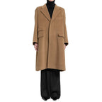 Brown Wool Coat Saint Laurent