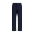 Blue Cotton Chino Pants Burberry