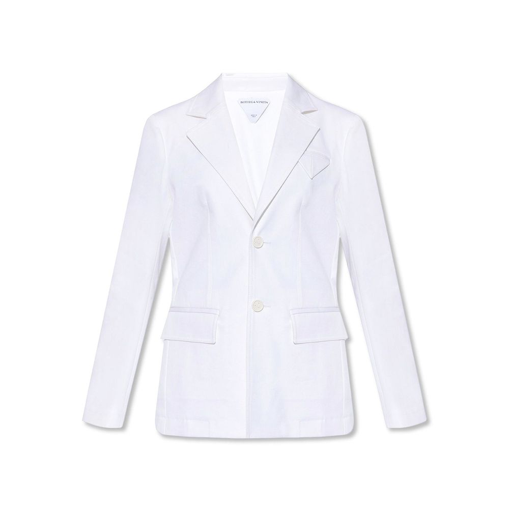 White Cotton Blazer Bottega Veneta