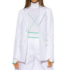 White Cotton Blazer Bottega Veneta