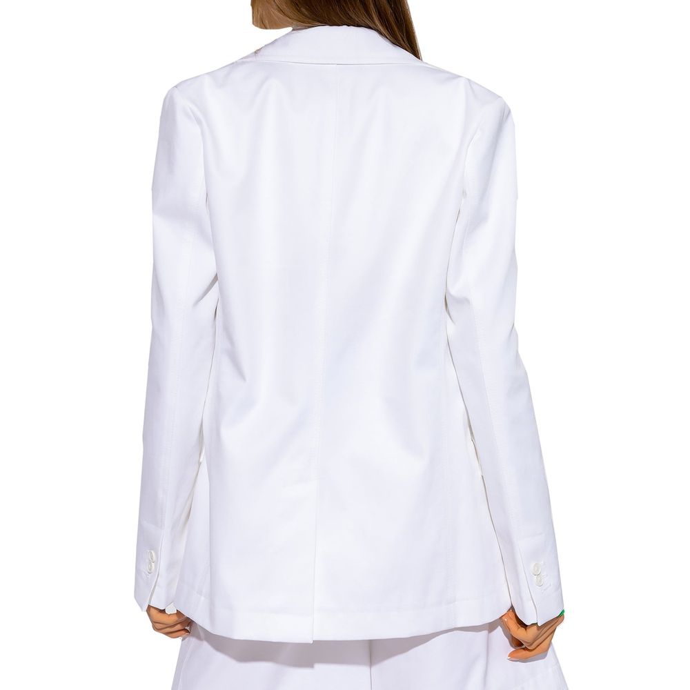 White Cotton Blazer Bottega Veneta
