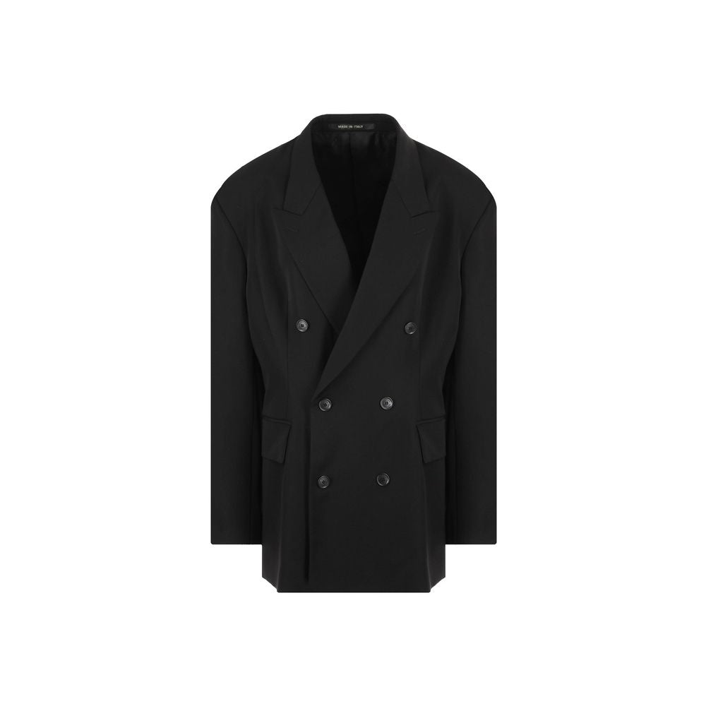Black Wool Coat Balenciaga