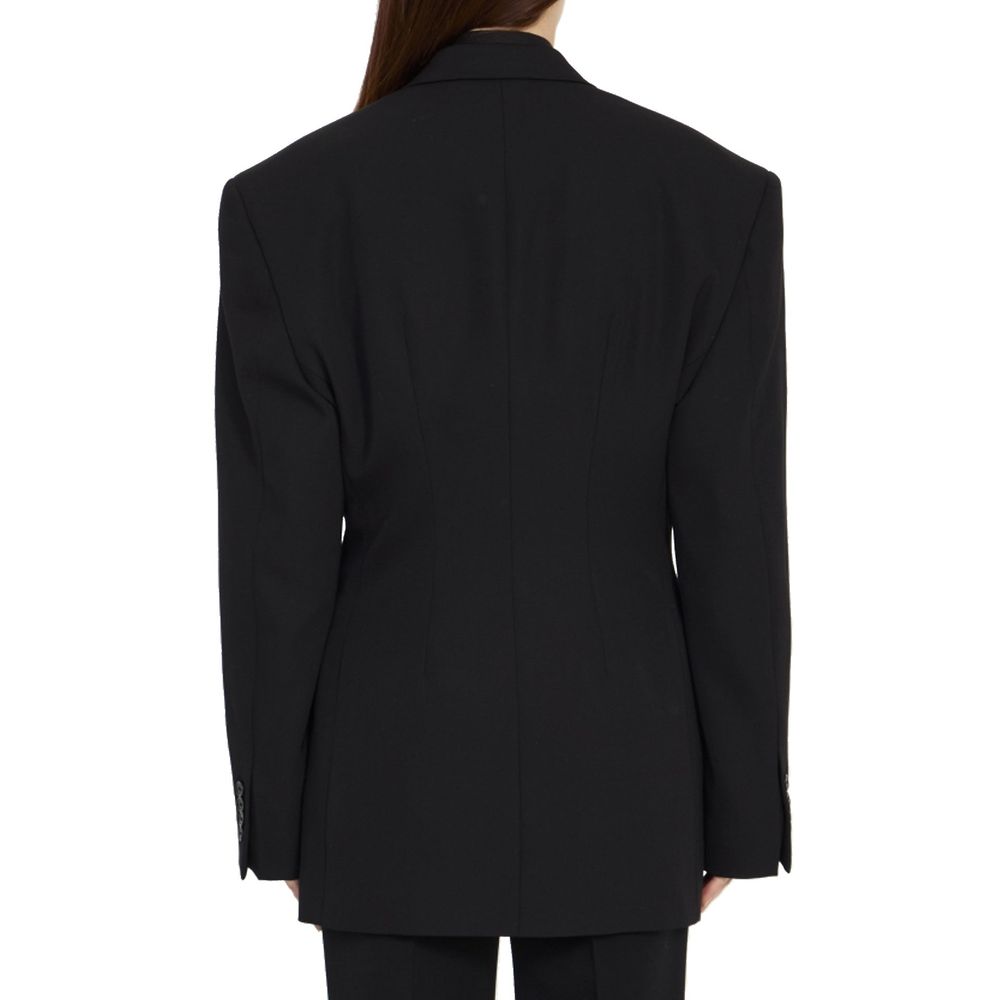 Black Wool Coat Balenciaga
