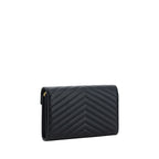Black Lamb Ovis Aries Aries Shoulder Bag Saint Laurent
