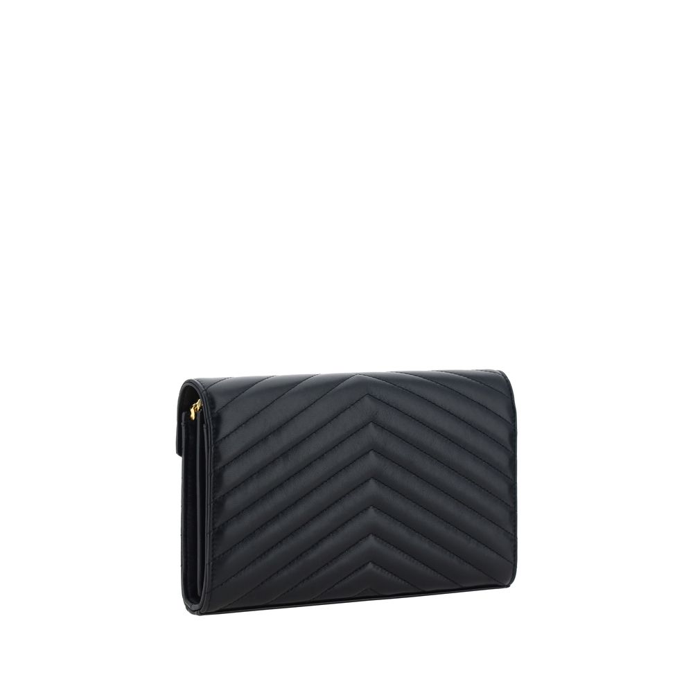 Black Lamb Ovis Aries Aries Shoulder Bag Saint Laurent