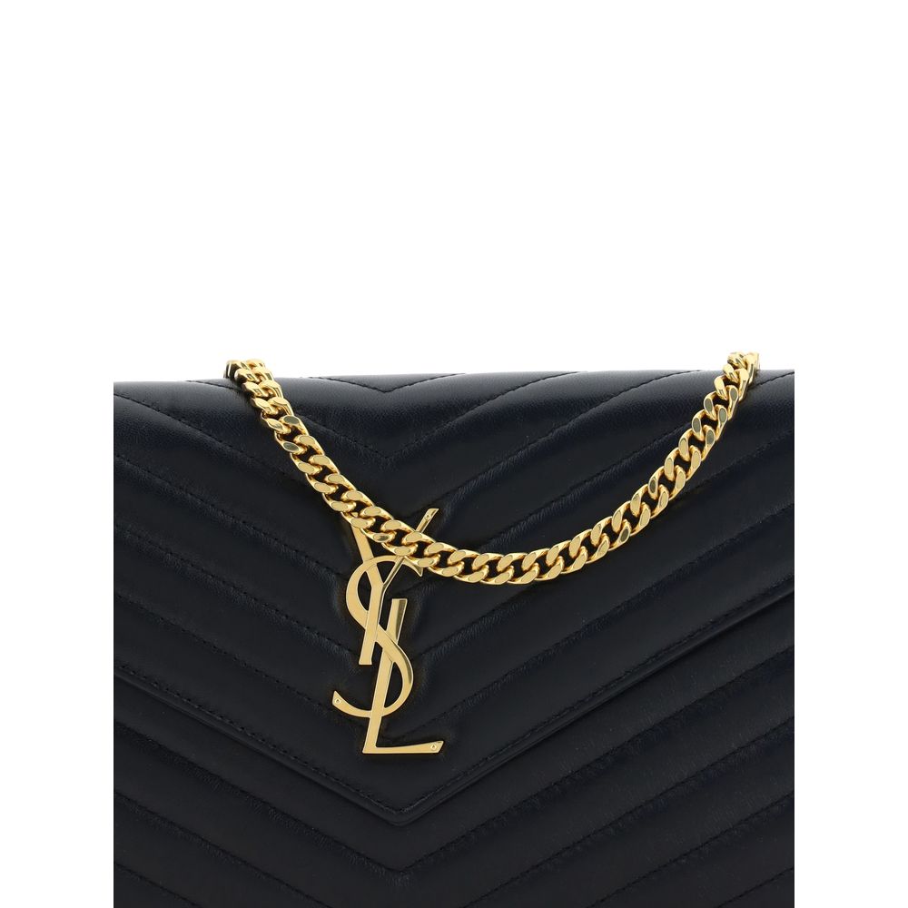 Black Lamb Ovis Aries Aries Shoulder Bag Saint Laurent