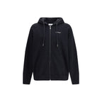 Black Cotton Sweatshirt Off-White