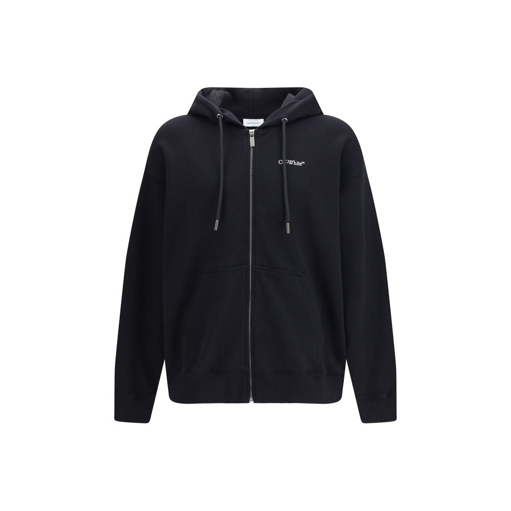 Black Cotton Sweatshirt Off-White