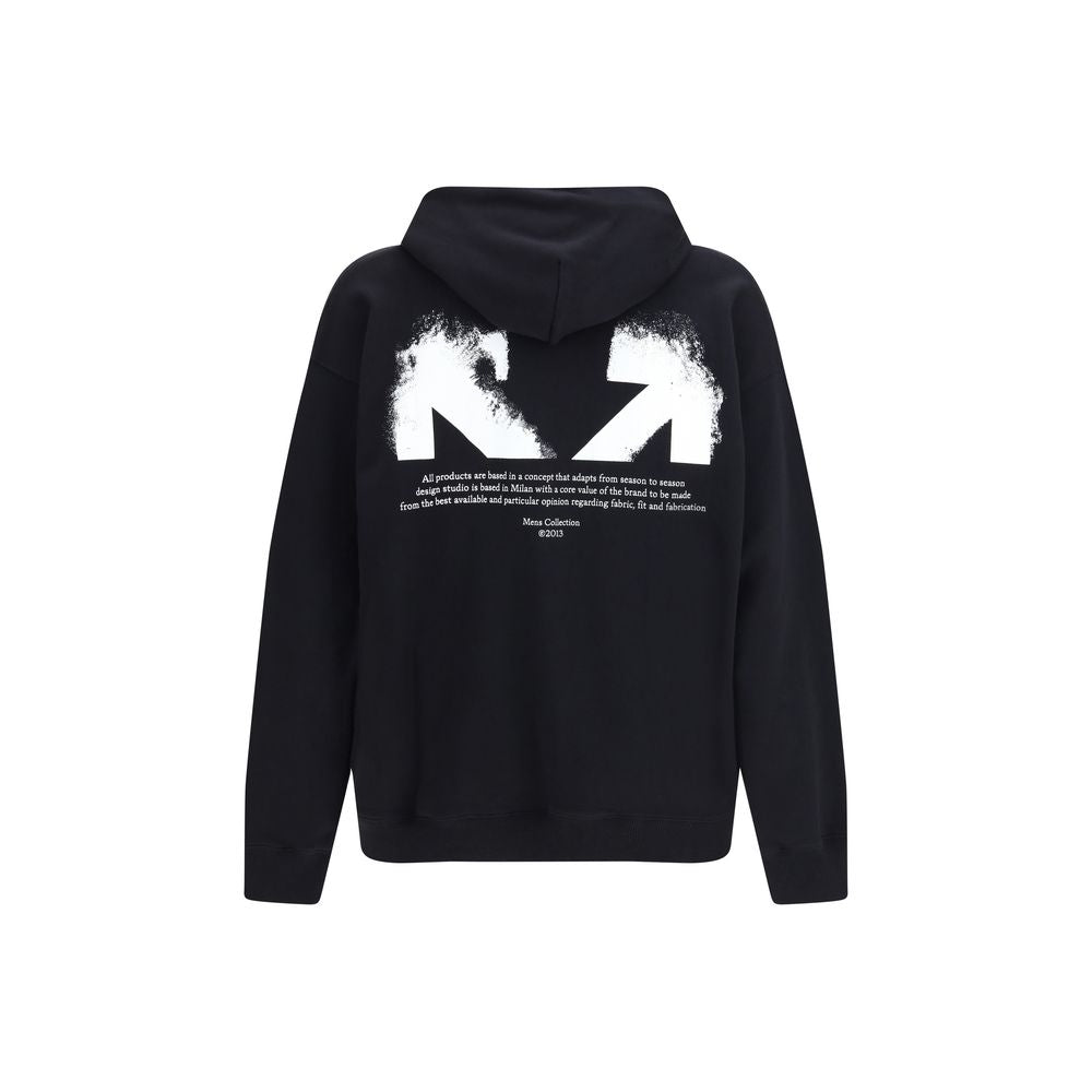 Black Cotton Sweatshirt Off-White