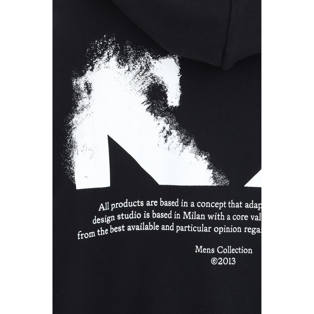 Black Cotton Sweatshirt Off-White