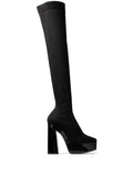 Black Fabric Over The Knee Jimmy Choo