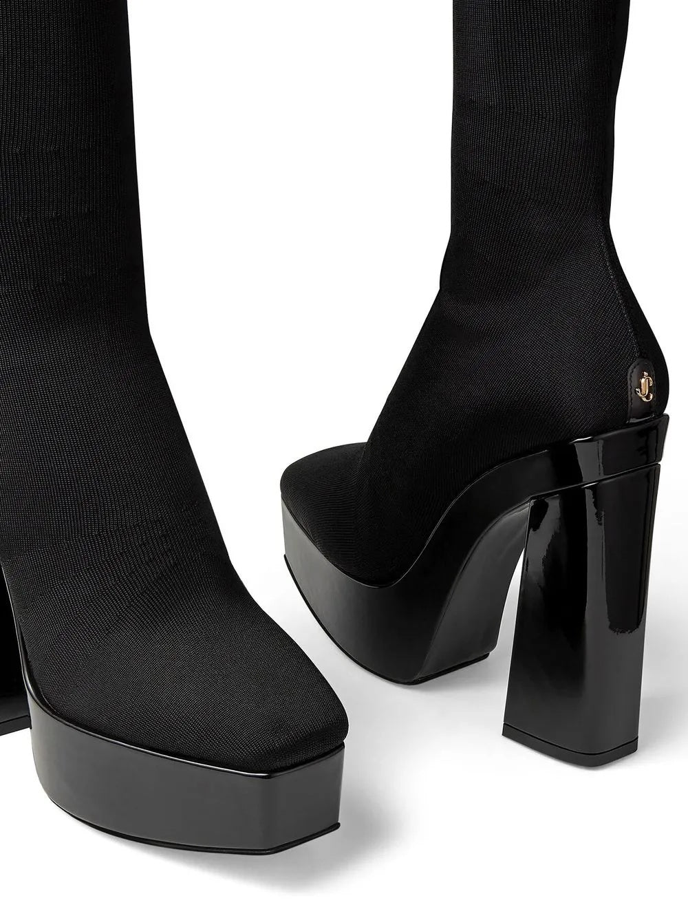 Black Fabric Over The Knee Jimmy Choo