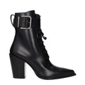 Black Leather Ankle Boots Jimmy Choo