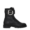 Black Leather Ankle Boots Jimmy Choo