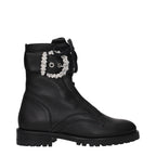 Black Leather Ankle Boots Jimmy Choo