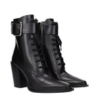 Black Leather Ankle Boots Jimmy Choo