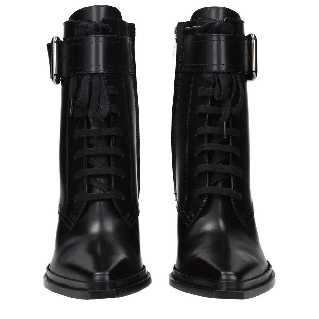 Black Leather Ankle Boots Jimmy Choo