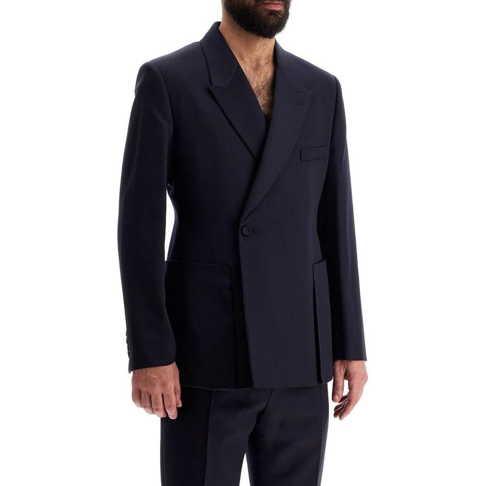 Blue Virgin Wool Blazer