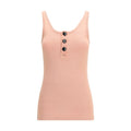 Multicolor Cotton Sleeveles T-Shirt