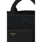 Black Viscose Shoulder Bag