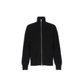 Black Alpaca Leather Cardigan