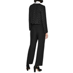 Black Wool Casual Pants