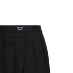 Black Mohair Casual Pants