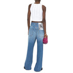 Blue Cotton Relaxed Fit Jeans