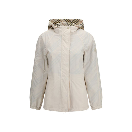 Beige Polyester Shell Jacket