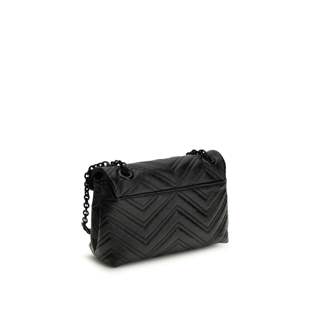 Black Napa Leather / Calf Bos Taurus Handbag