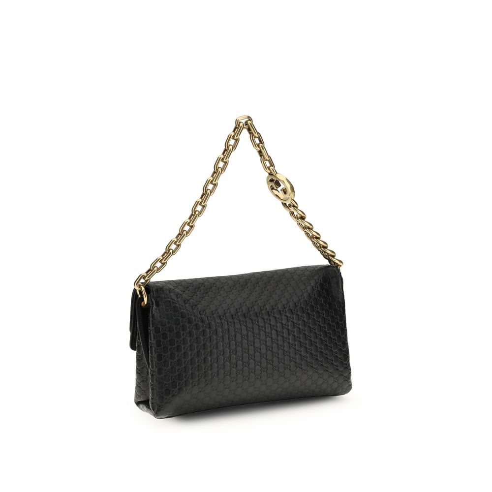Black Calf Leather Bos Taurus Shoulder Bag