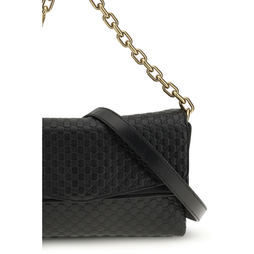 Black Calf Leather Bos Taurus Shoulder Bag